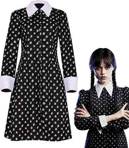 mercoledì addams vestito originale|Amazon.it: Costume Mercoledi Famiglia Addams